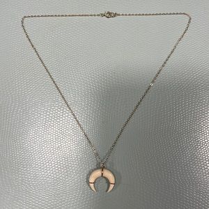 Lili Claspe Yellow Gold Moon Necklace 14K GF